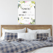 精神科医サンキュー引用文ギフトアイディアキャンバスプリン キャンバスプリント (インサイチュ (寝室))