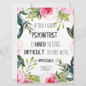 精神科医サンキュー引用文ギフトアイディア カード (正面)