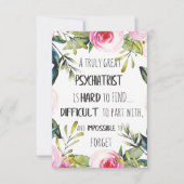 精神科医サンキュー引用文ギフトアイディア サンキューカード (正面)