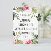 精神科医サンキュー引用文ギフトアイディア サンキューカード (スタンド正面)