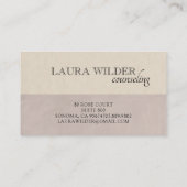 精神科医セラピスト図解入りの、写真付きの蝶 名刺 (裏面)