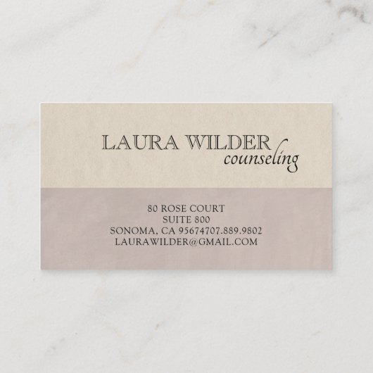 精神科医セラピスト図解入りの、写真付きの蝶 名刺 (裏面)