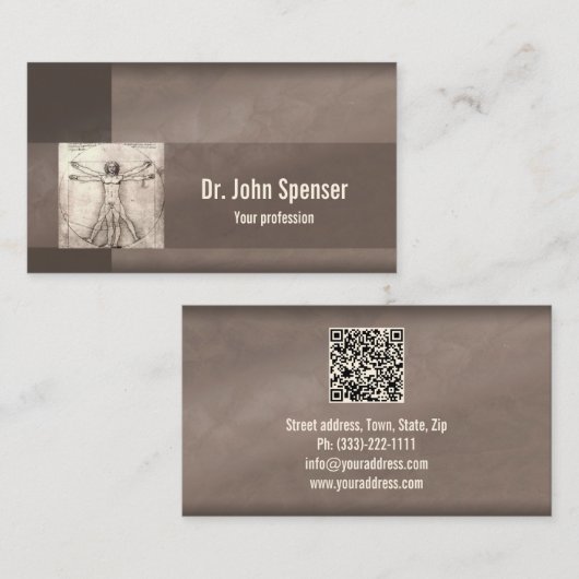 精神科医ドクター名刺 名刺 (正面/裏面)