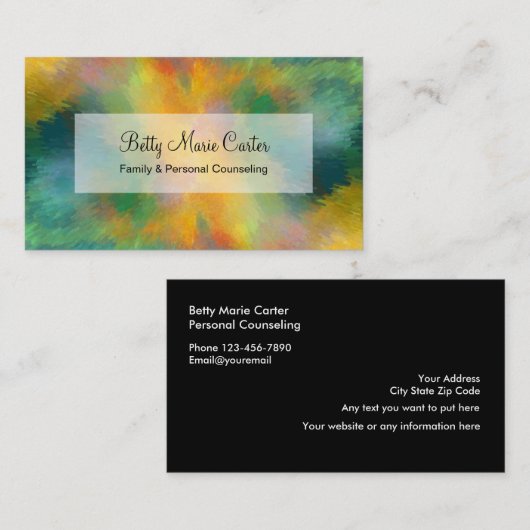 精神科医モダンデザイン 名刺 (正面/裏面)