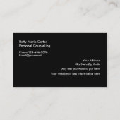 精神科医モダンデザイン 名刺 (裏面)