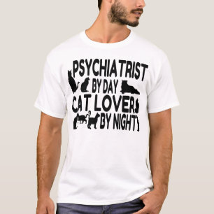 精神科医猫好き Tシャツ