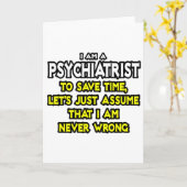 精神科医...私が間違っていないと仮定する カード (黄色い花)