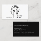 精神科学の人頭 名刺 (正面/裏面)