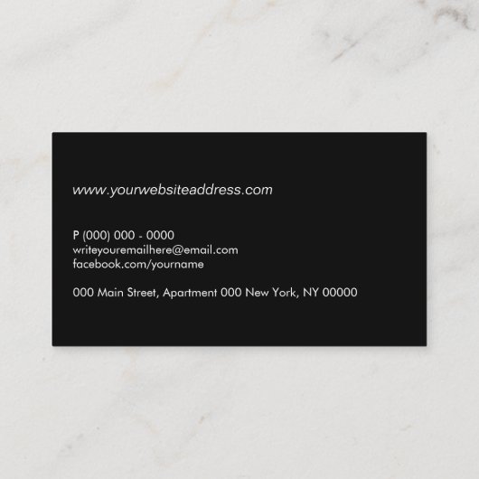 精神科学の人頭 名刺 (裏面)