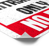 精神科病院の入り口のみ – 出口なしポスおもしろいター ポスター (角)