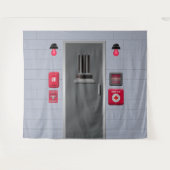 精神科病院の孤独監禁 タペストリー (正面(横))