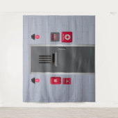 精神科病院の孤独監禁 タペストリー (正面)