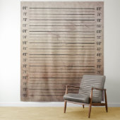 精神科病院ラインアップのマグショット高グランジさグラフ タペストリー (インサイチュ)