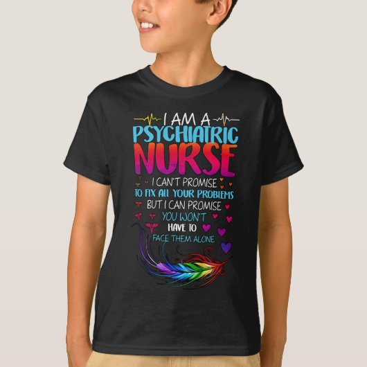 精神科看護師週間 RN 精神保健看護 スク Tシャツ (正面)