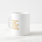 精神科素晴らしナース..ジョブの説明 コーヒーマグカップ (正面左)