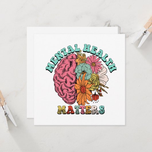 精神衛生に関する問題 カード (正面/裏面インサイチュ)