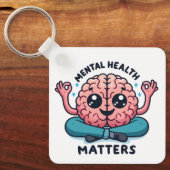 精神衛生に関する問題 キーホルダー (正面)