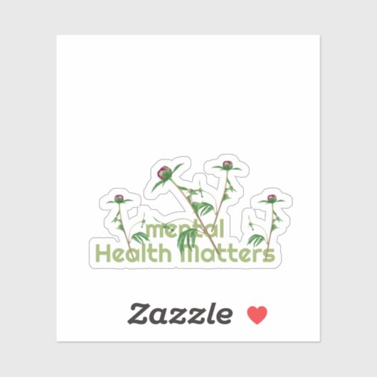 精神衛生に関する問題 シール (シート)