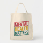 精神衛生に関する問題 トートバッグ (正面)
