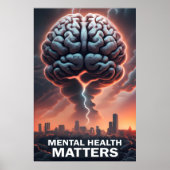 精神衛生に関する問題 ポスター (正面)
