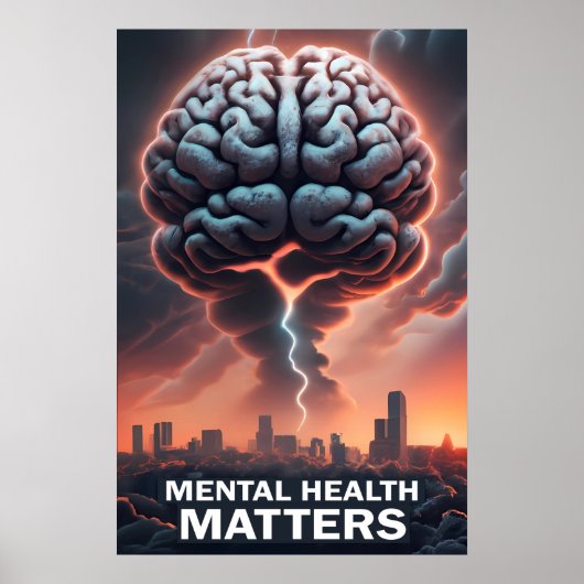 精神衛生に関する問題 ポスター (正面)