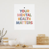 精神衛生に関する問題 ポスター (キッチン)