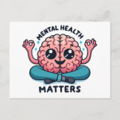 精神衛生に関する問題 ポストカード (正面)