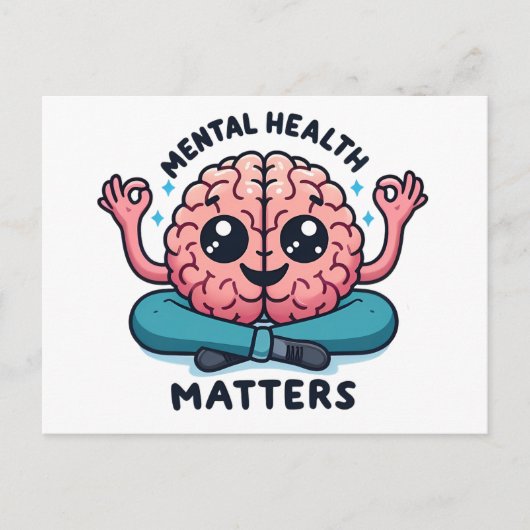 精神衛生に関する問題 ポストカード (正面)