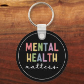 精神衛生に関する問題 |メンタルヘルス認識度 キーホルダー (正面)
