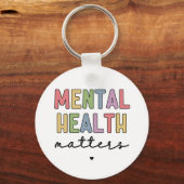 精神衛生に関する問題 |メンタルヘルス認識度 キーホルダー (正面)