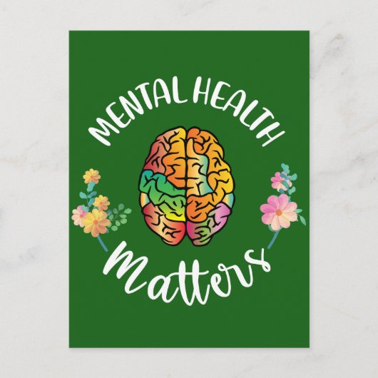 精神衛生に関する問題 |メンタルヘルス認識度 ポストカード (正面)