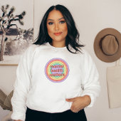 精神衛生に関する問題 |レトロサークルピーチキャンディ スウェットシャツ