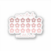 精神衛生に関する問題 |レトロフラワーズローザクラロ シール (正面)