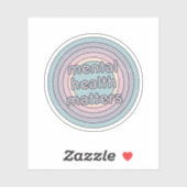 精神衛生に関する問題 |レトロフランスの灰色 シール (シート)