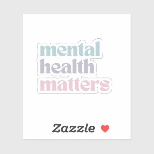 精神衛生に関する問題 |レトロ引用文グフランスのレイ シール (シート)