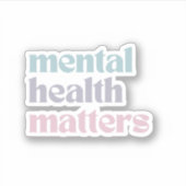 精神衛生に関する問題 |レトロ引用文グフランスのレイ シール (正面)