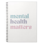 精神衛生に関する問題 |レトロ引用文グフランスのレイ ノートブック (正面)