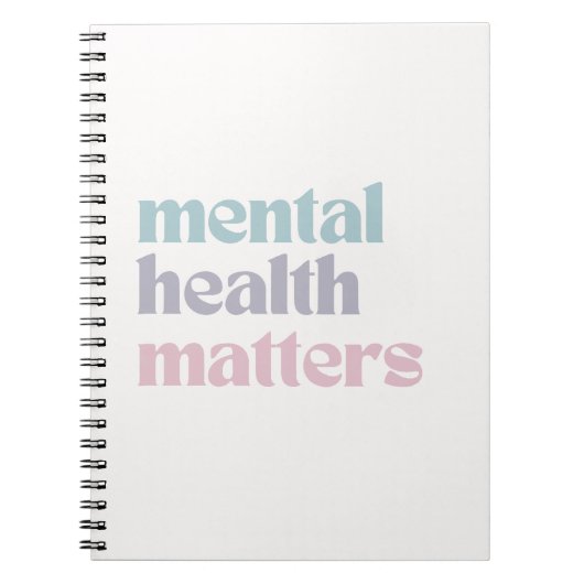 精神衛生に関する問題 |レトロ引用文グフランスのレイ ノートブック (正面)