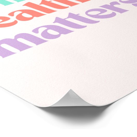 精神衛生に関する問題 |レトロ引用文ピーチキャンディ ポスター (角)