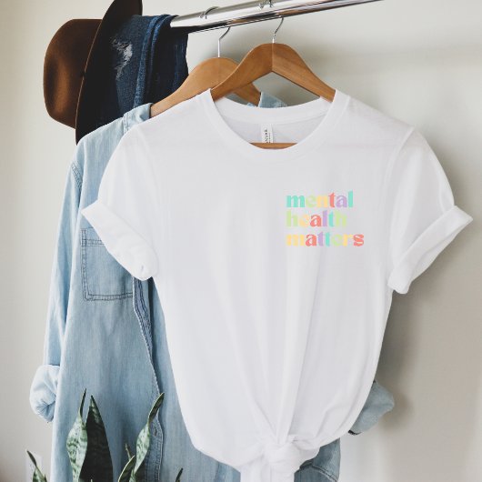 精神衛生に関する問題 |レトロ引用文ミックスピーチ Tシャツ