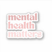 精神衛生に関する問題 |レトロ引用文ローザクラロ シール (正面)