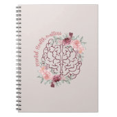 精神衛生に関する問題 |ローザマインドサイド |美的 ノートブック (正面)