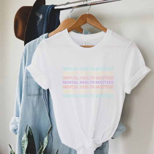 精神衛生に関する問題 |引用文サンVIIピーチキャンディ Tシャツ