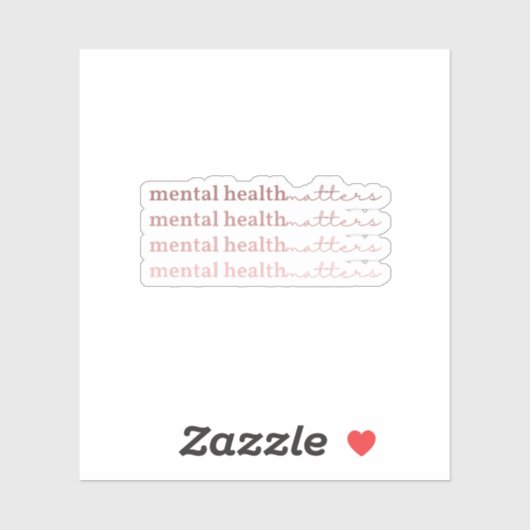 精神衛生に関する問題 |引用文IV Rosa Claro シール (シート)