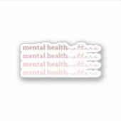 精神衛生に関する問題 |引用文IV Rosa Claro シール (正面)