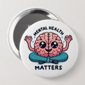精神衛生に関する問題 缶バッジ (正面&裏面)