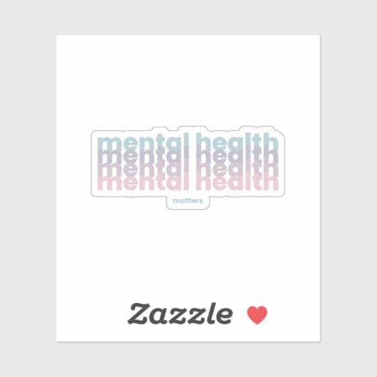 精神衛生に関する問題 | Poppins フランスの Gray シール (シート)