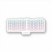 精神衛生に関する問題 | Poppins フランスの Gray シール (正面)