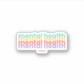 精神衛生に関する問題 | Poppins Peach Candy シール (正面)