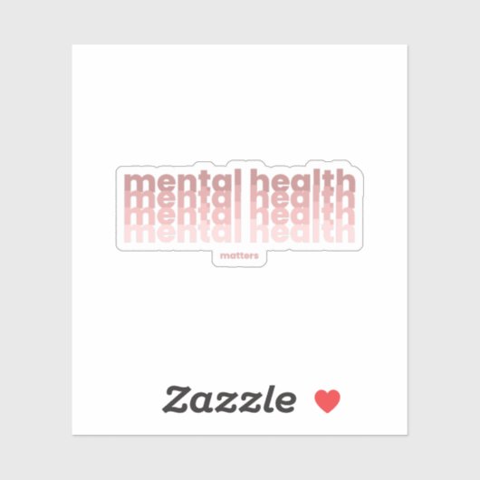 精神衛生に関する問題 | Poppins Rosa Claro シール (シート)